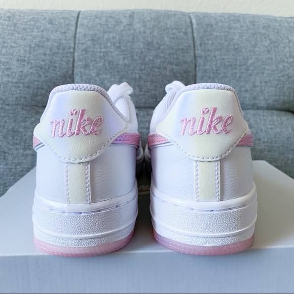 🌷Women Air Force 1 white pink tulip shoes - Picture 4 of 4